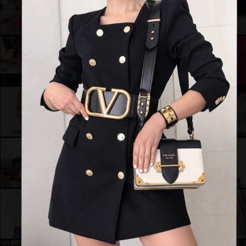 ZARA WOMAN NWT LONG BELTED BLAZER Belted Dress SIZE S. Sold Out $119.. - Picture 2 of 14